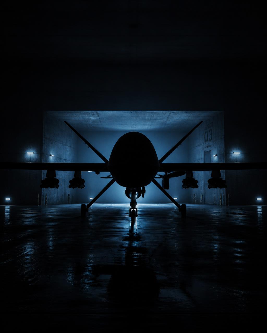 PCI tactical UAS platform in hangar